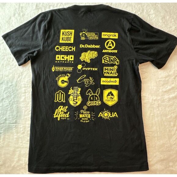 Ashes 420 Fest 2023 T-shirt Mens size Large Cheech Sponsors Glassworks - Picture 5 of 9